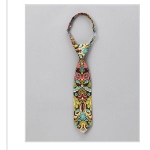 Trendy Ties Brown & Blue Damask Necktie. Size: 2T-4T